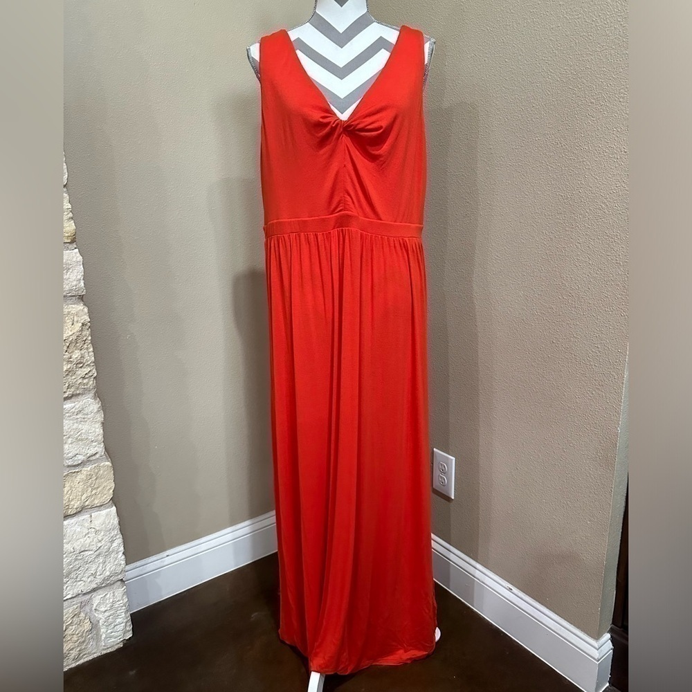 LOFT Beachwear Orange Maxi Vacation Dress